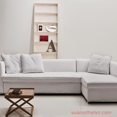 Sofa góc L bọc nỉ cao cấp